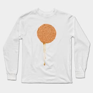 Warm Stroopwafel with dripping syrup Long Sleeve T-Shirt